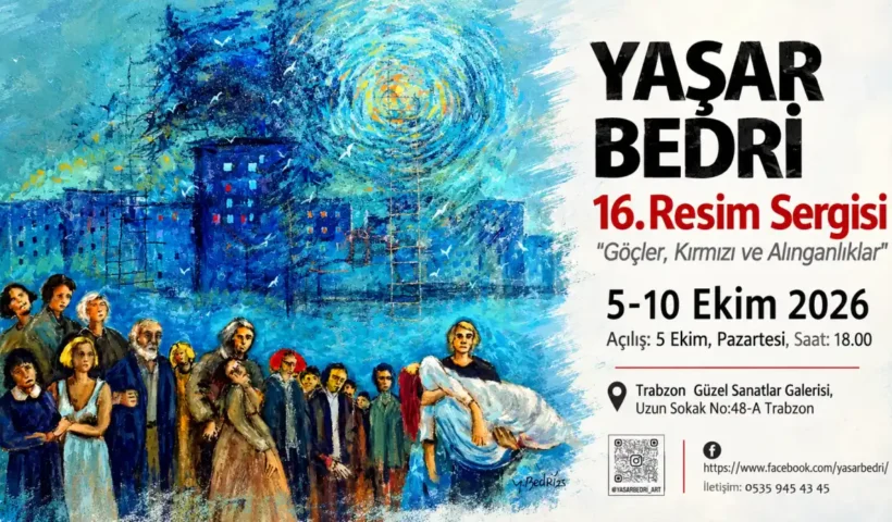 Yaşar Bedri Özdemir’in 16. Resim Sergisi Trabzon’da açılıyor